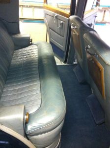Bentley car seat leather repair2 - before