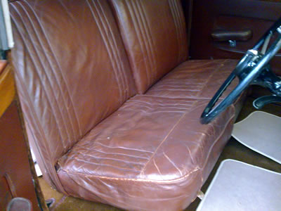 Daimler leather seats repair - Before