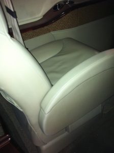 jet aeroplane leather seat repair2