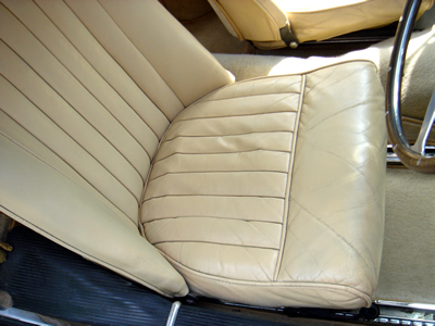 Leather Damage Aston Martin DB2 - After