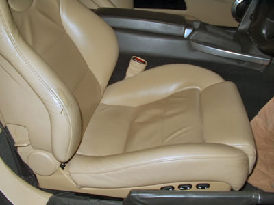 Leather Seat Repair for Car Aston Martin Vanquish - Before