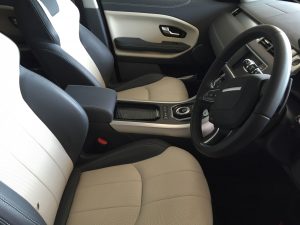 6 month old Range Rover Evoque Leather Damage - before