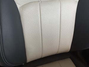 6 month old-Range Rover Evoque leather damage after (Close up)