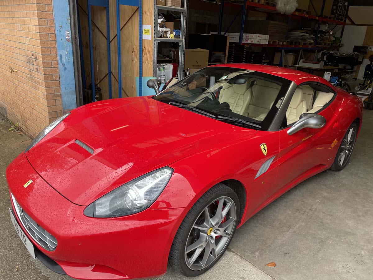 Ferrari California drivers seat restoration