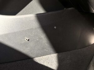 Dashboard trim repairs - before