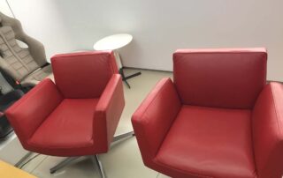 Ferrari Atelier showroom Knightsbridge London conference seating restoration