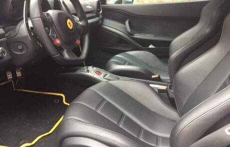 Ferrari 458 drivers Seat Restoration before